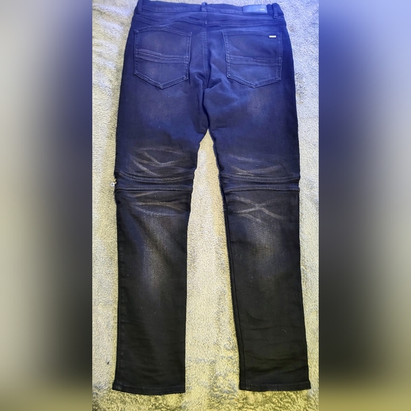 NEW AMIRI Black MX2 Repair Jeans - Picture 2 of 5